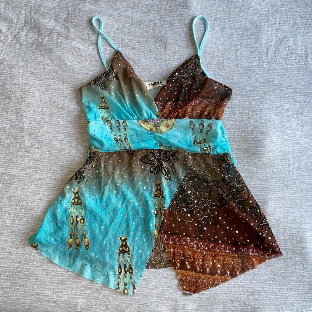 Thena Y2K sheer camisole